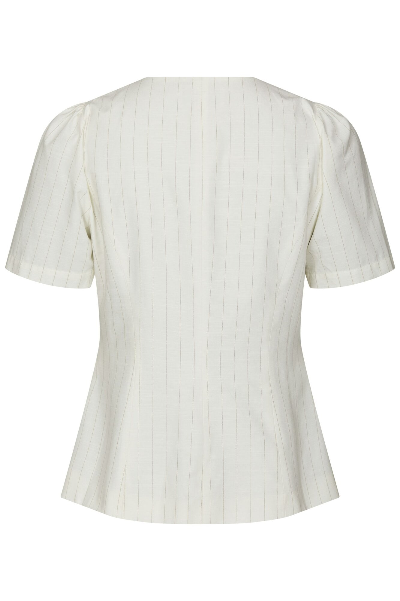 Jules Summer Stripe bluse - Taupe Stripe
